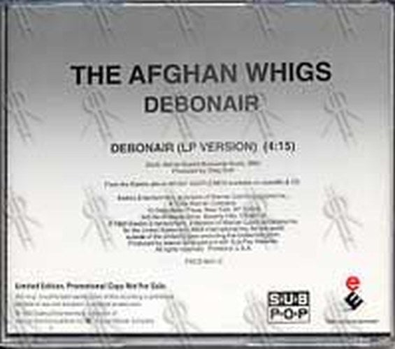 AFGHAN WHIGS - Debonair - 2