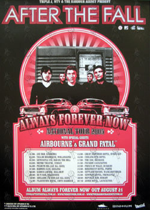 AFTER THE FALL - Australia 2005 Tour Poster - 1
