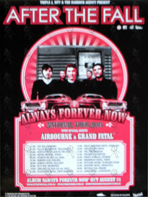AFTER THE FALL - Australian 2005 'Always Forever Now' Tour Poster - 1