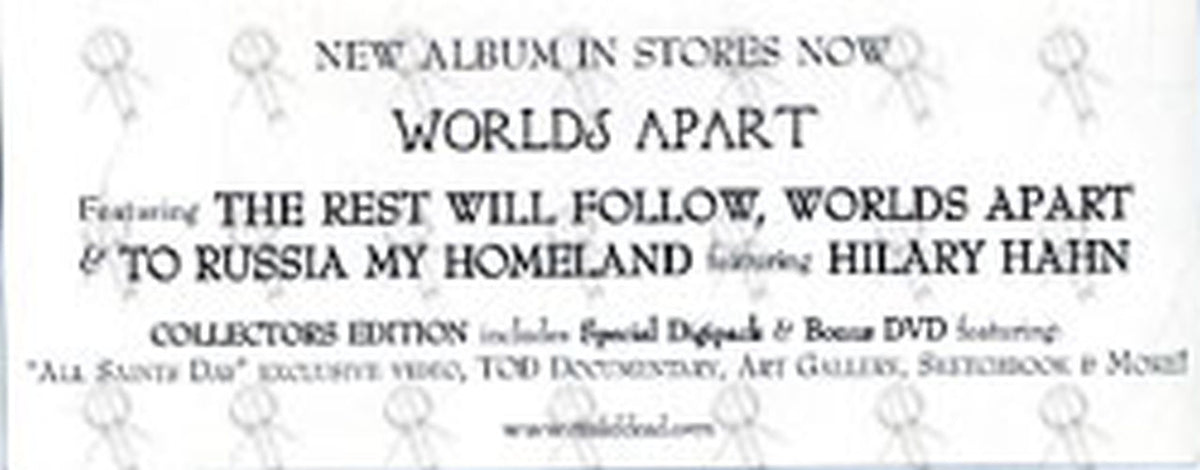AND YOU WILL KNOW US BY THE TRAIL OF DEAD - &#39;Worlds Apart&#39; Era Logo Sticker - 2