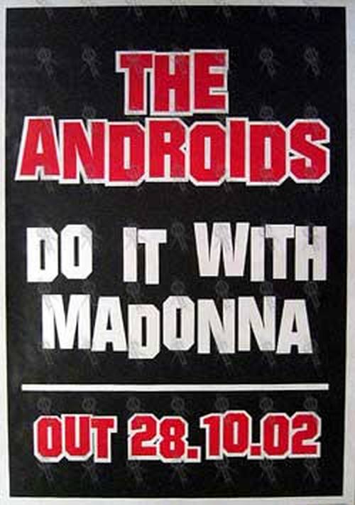 ANDROIDS-- THE - &#39;Do It With Madonna&#39; Single Poster - 1