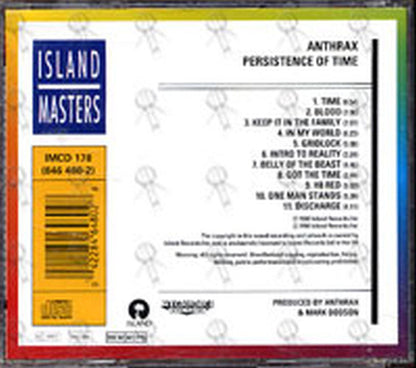 ANTHRAX - Persistence Of Time - 2