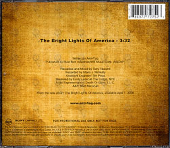 ANTI-FLAG - The Bright Lights Of America - 2