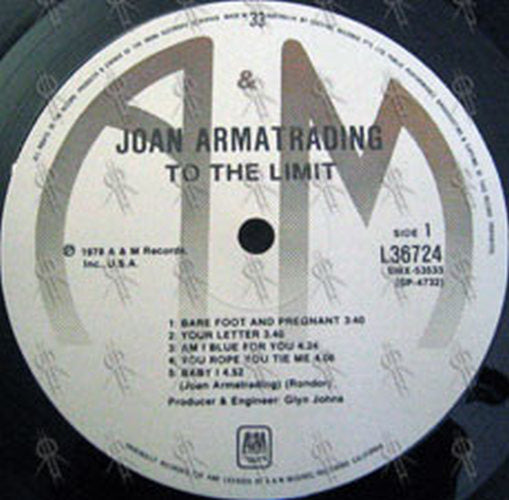 ARMATRADING-- JOAN - To The Limit - 3