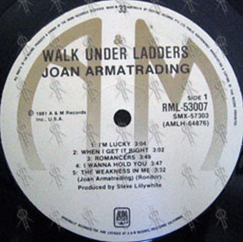 ARMATRADING-- JOAN - Walk Under Ladders - 3