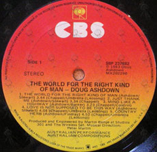 ASHDOWN-- DOUG - The World For The Right King Of Man - 3