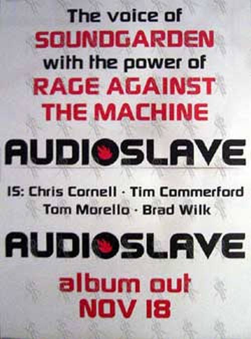 AUDIOSLAVE - 'Audioslave' Album Poster - 1