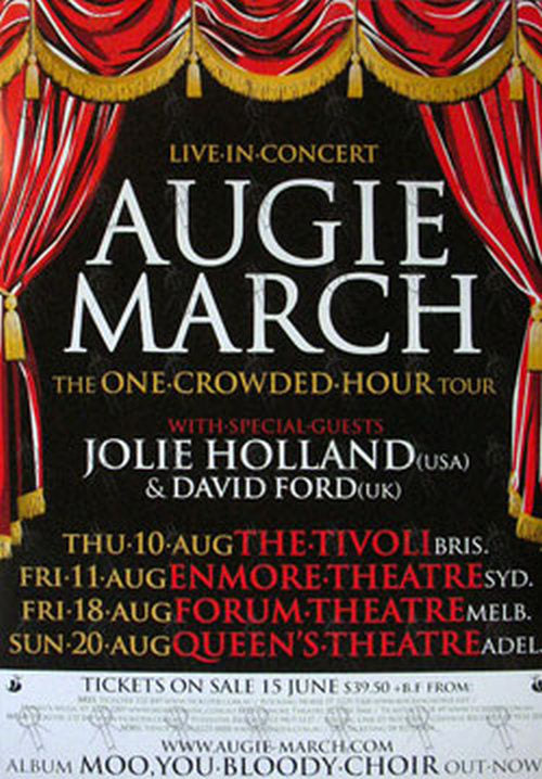 One Crowded Hour' 2006 Australian Tour Poster Rare Records Au