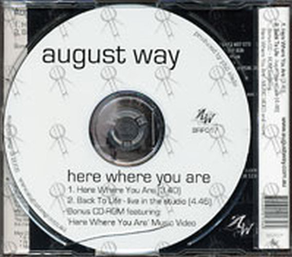 AUGUST WAY - Here Where You Are - 2
