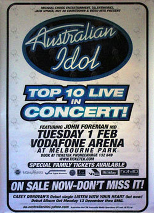 AUSTRALIAN IDOL - Vodafona Arena