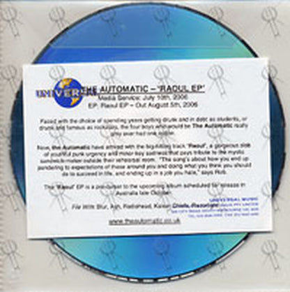 AUTOMATIC-- THE - Raoul EP - 2