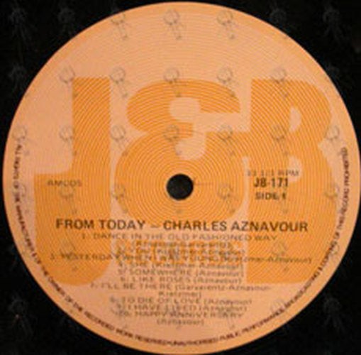 AZNAVOUR-- CHARLES - From Today - 3