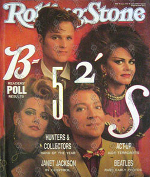 B-52S - &#39;Rolling Stone&#39; - April 1990 - B-52s On Cover - 1