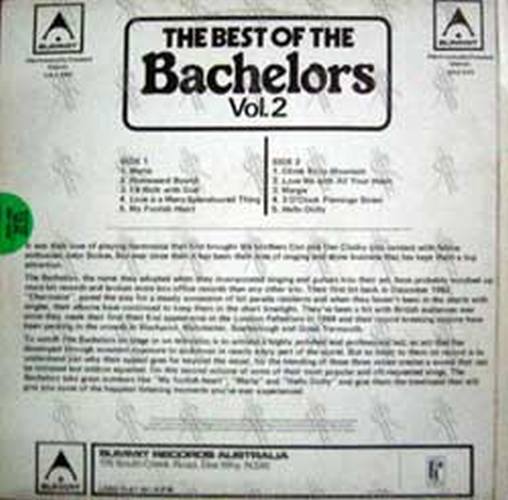 BACHELORS-- THE - The Best Of The Bachelors: Volume 2 - 2