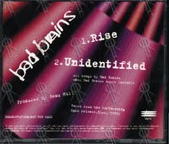BAD BRAINS - Rise/Unidentified - 2