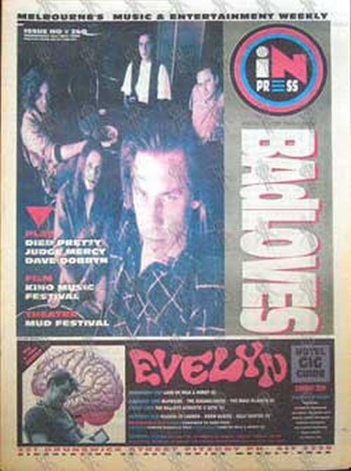 BADLOVES-- THE - &#39;Inpress&#39; - 21st July 1993 - The Badloves On Cover - 1
