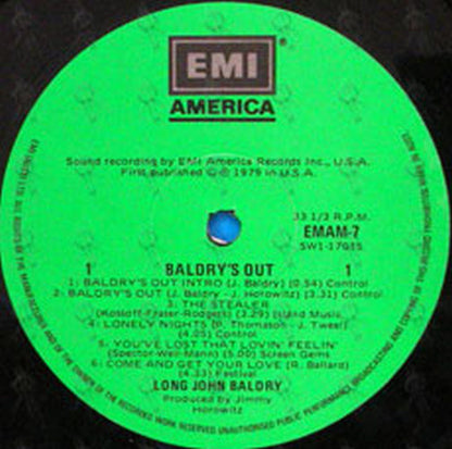 BALDRY-- JOHN - Baldry's Out - 3