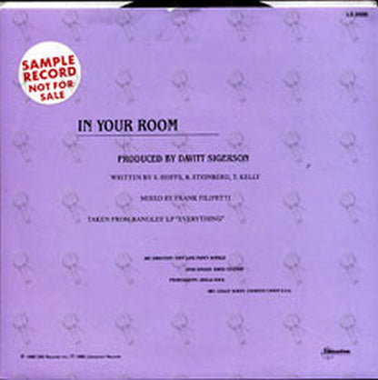 BANGLES-- THE - In Your Room - 2