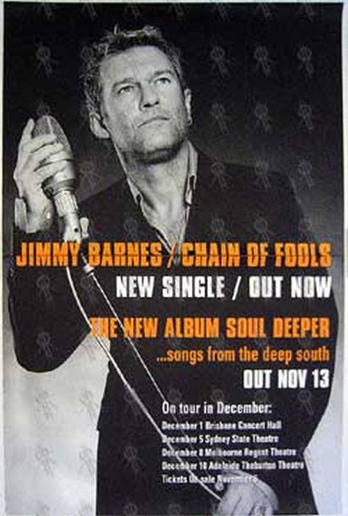 BARNES-- JIMMY - 'Chain Of Fools' Single/'Soul Deeper' Album/Tour Poster - 1
