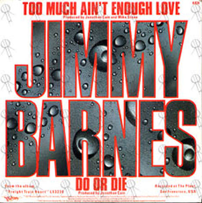 BARNES-- JIMMY - Too Much Ain't Enough Love - 2