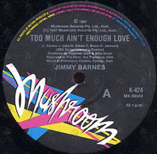 BARNES-- JIMMY - Too Much Love Ain&#39;t Enough - 2