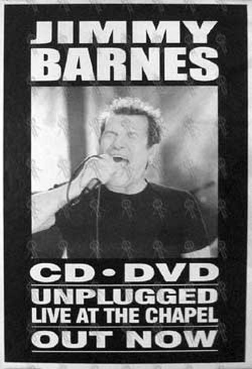 BARNES-- JIMMY - 'Unplugged Live At The Chapel' CD/DVD Poster - 1