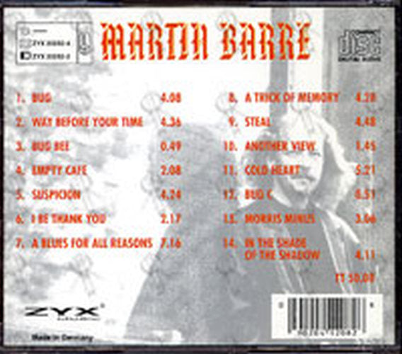 BARRE-- MARTIN - A Trick Of Memory - 2