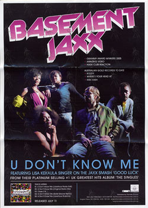 BASEMENT JAXX - U Don&#39;t Know Me (Feat. Lisa Kelaula) - 3