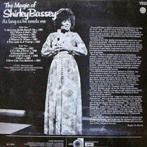 BASSEY-- SHIRLEY - As Long As He Needs Me - 2