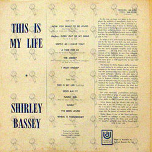 BASSEY-- SHIRLEY - This Is My Life - 2