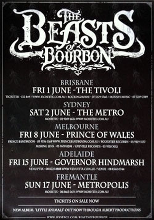 BEASTS OF BOURBON - Australian Tour 2007 - 1