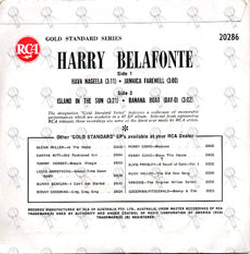 BELAFONTE-- HARRY - Hava Nageela - 2