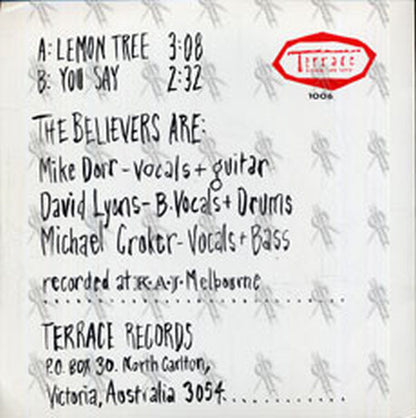 BELIEVERS-- THE - Lemon Tree - 2