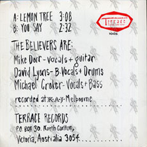BELIEVERS-- THE - Lemon Tree - 2