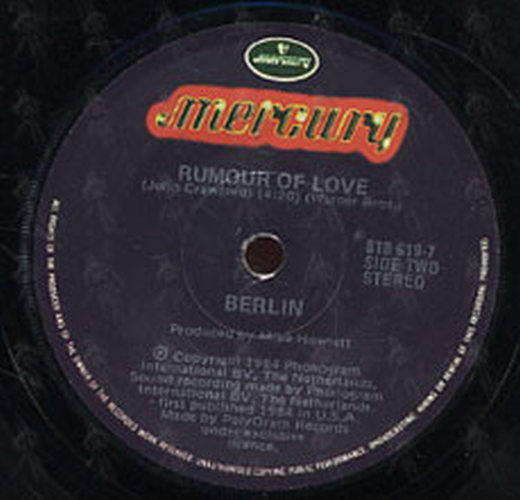 BERLIN - No More Words / Rumour Of Love - 3