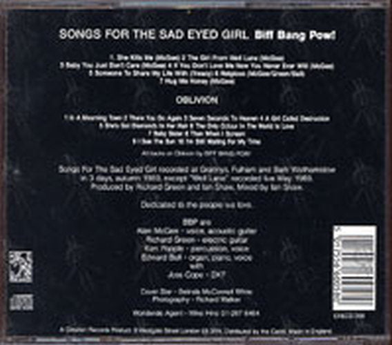 BIFF BANG POW! - Songs For The Sad Eyed Girl - 2