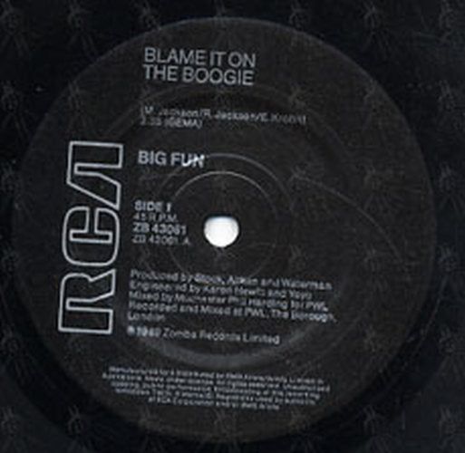 BIG FUN - Blame It On The Boogie - 3
