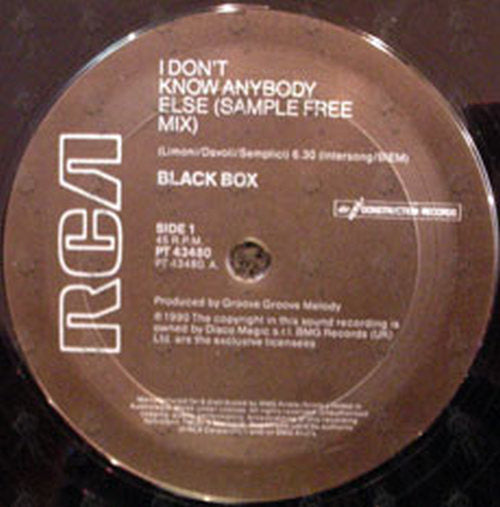 BLACK BOX - I Don't Know Anybody Else - 3