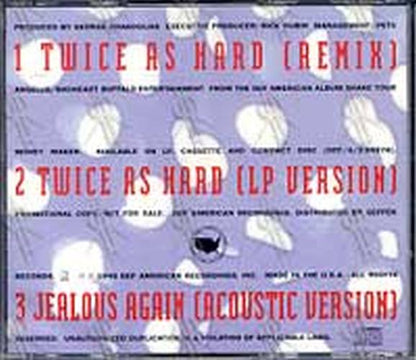 BLACK CROWES-- THE - Twice As Hard - 2