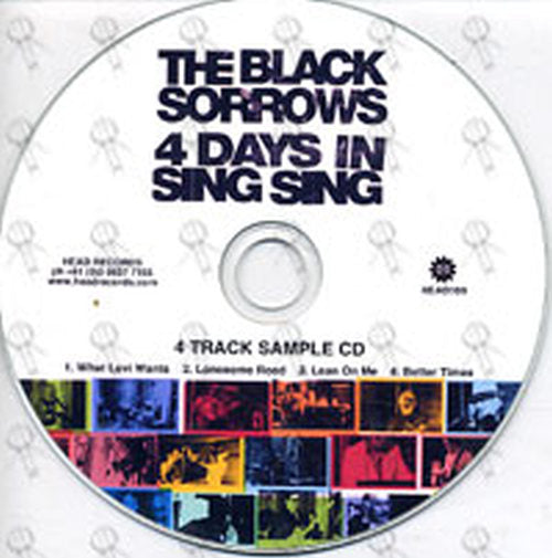 BLACK SORROWS-- THE - 4 Days In Sing Sing - Sample CD - 2