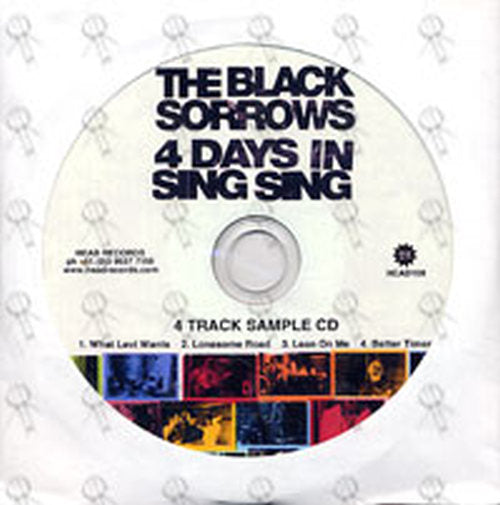 BLACK SORROWS-- THE - 4 Days In Sing Sing - Sample CD - 1