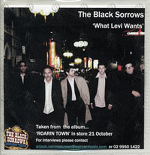 BLACK SORROWS-- THE - What Levi Wants - 1