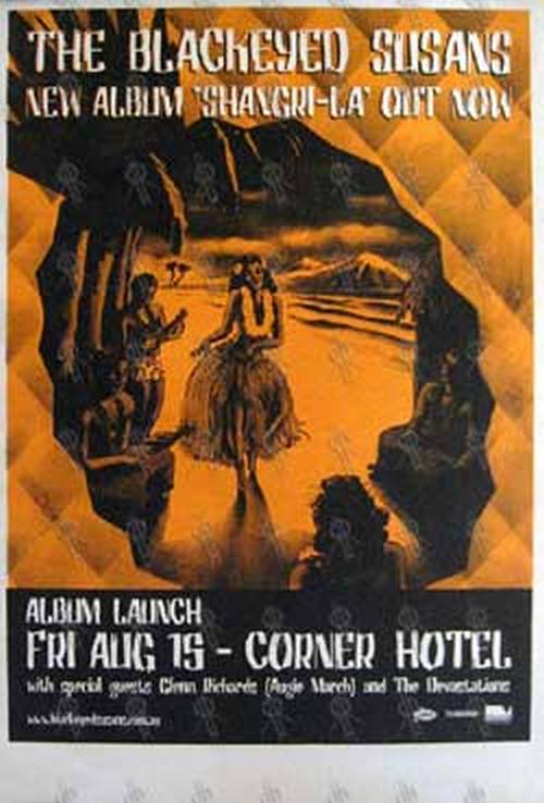 BLACKEYED SUSANS-- THE - &#39;Shangri-La&#39; Album Launch Gig Poster - &#39;Corner Hotel