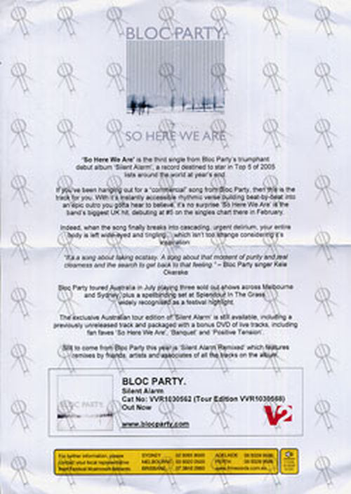 BLOC PARTY - So Here We Are - 3