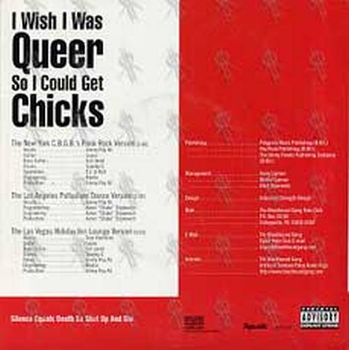 BLOODHOUND GANG-- THE - I Wish I Was Queer So I Could Get Chicks - 2