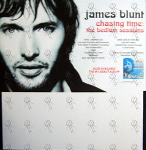 BLUNT-- JAMES - &#39;Chasing Time: The Bedlam Sessions&#39; CD Rack Promo Display - 1