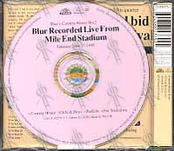 BLUR - Blur's Country House No. 2 - Recorded Live From Mile End Stadium - 2