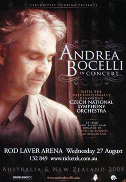 BOCELLI-- ANDREA - Rod Laver Arena