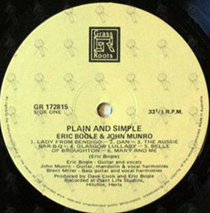BOGLE-- ERIC - Plain And Simple - 3