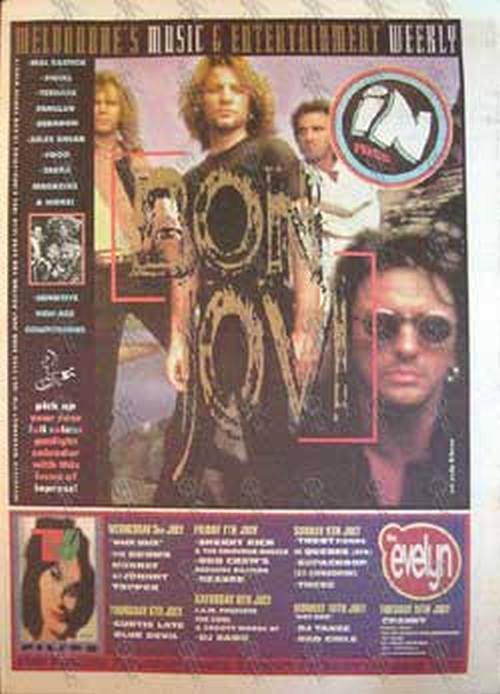 BON JOVI - &#39;Inpress&#39; - 5th July 1995 - Bon Jovi On Cover - 1